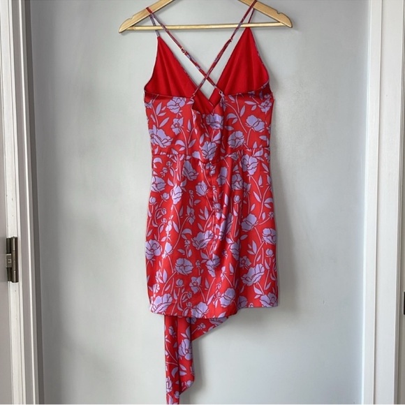 Lovers and Friends Kamala Mini Dress in Red & Purple Floral - Picture 6 of 12